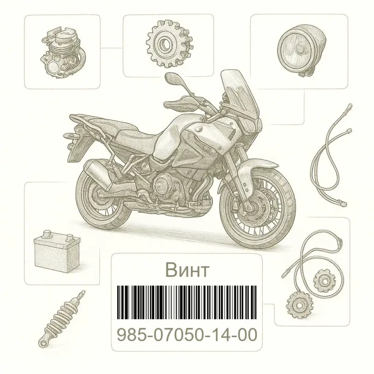 985-07050-14-00 Винт, Yamaha Номер детали 985-07050-14-00, 985070501400, 985-07050-14, 9850705014, 985 07050 14