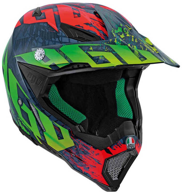 Мотошлем для мотокросса и эндуро AGV AX-8 Carbon Nohander