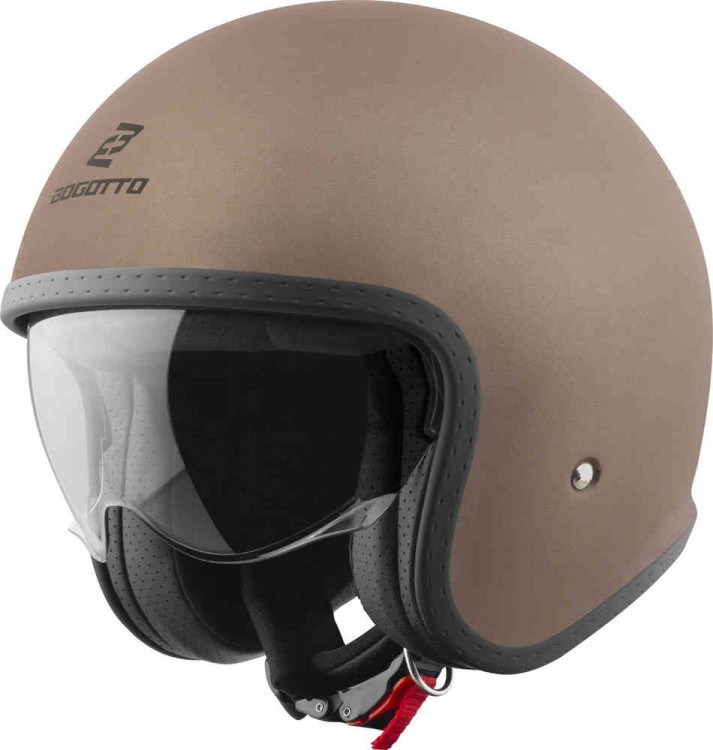 Мотошлем открытый Bogotto H589 Solid Матовый коричневый BGT-05-MH-084-140-XL