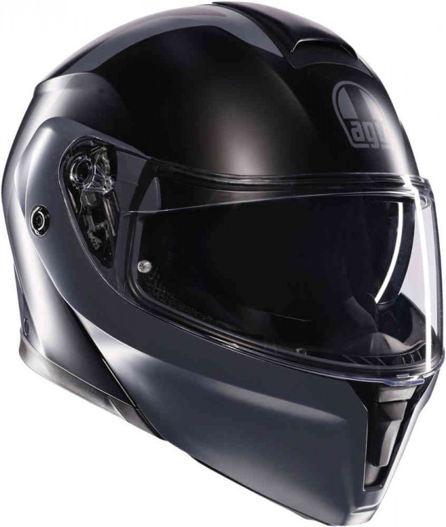 Мотошлем модуляр AGV Streetmodular Resia Черный матовый/Серый 18296001-005-XXL