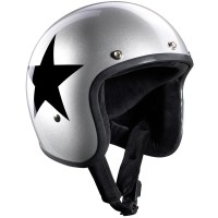 Мотошлем открытый Bandit Jet Star Silver