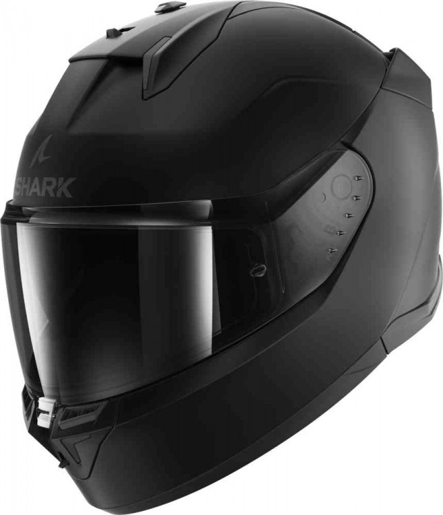 Мотошлем интеграл Shark D-Skwal 3 Blank Черный матовый HE0901E-KMA-S