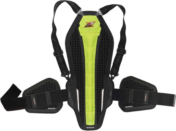 Мотозащита Zandona Hybrid Back Pro RS X8 Черный/Желтый 1308RSYFUNBK