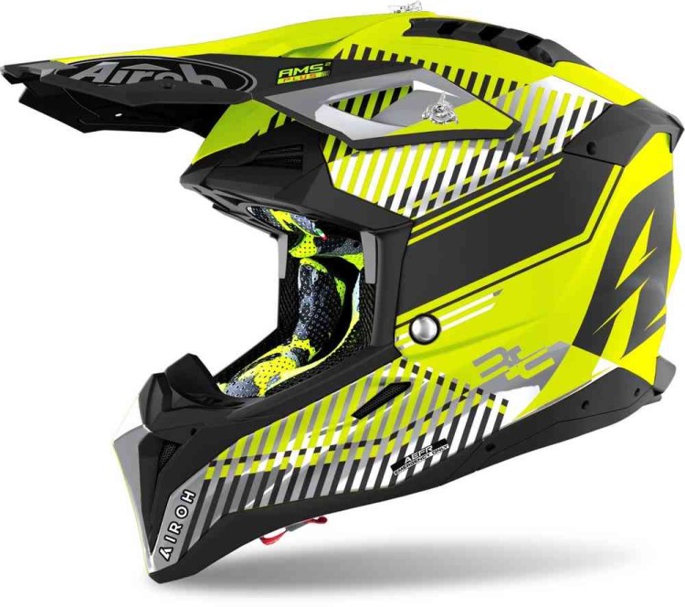 Мотошлем для мотокросса и эндуро Airoh Aviator 3 Wave Carbon