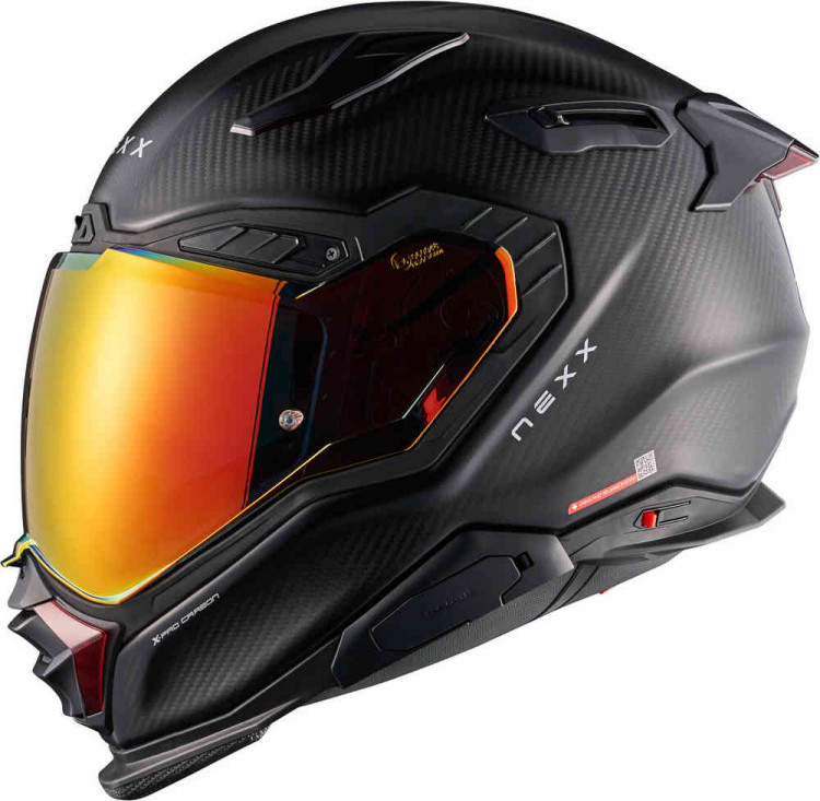 Мотошлем интеграл Nexx X.WST 3 Zero Pro Carbon карбон/красный матовый 01XS32342588300L