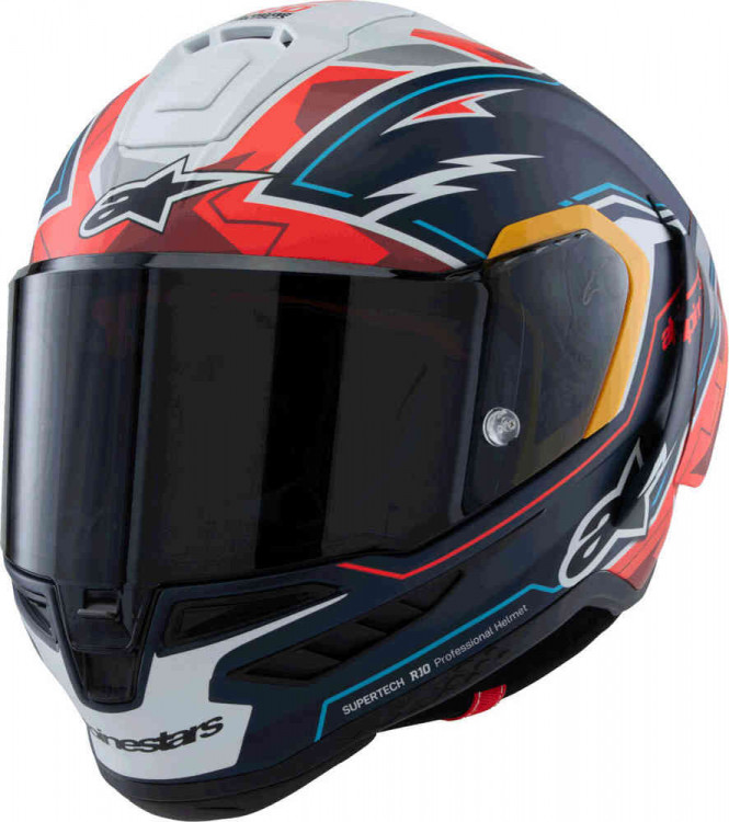Мотошлем интеграл Alpinestars Supertech R10 Pedro Acosta Carbon  8200925-7236-XS