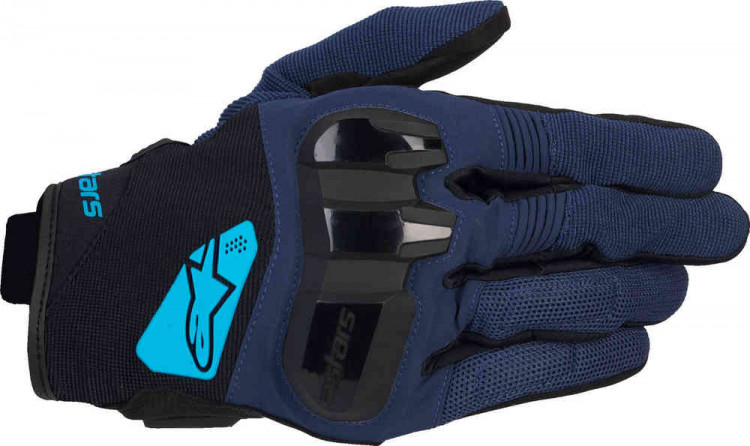 Мотоперчатки для города, спорта и туринга Alpinestars Chrome V2 Черный/Синий 3560925-7198-3XL