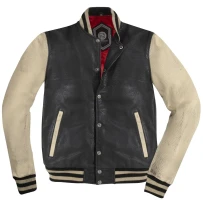 Мотокуртка кожаная HolyFreedom Varsity College