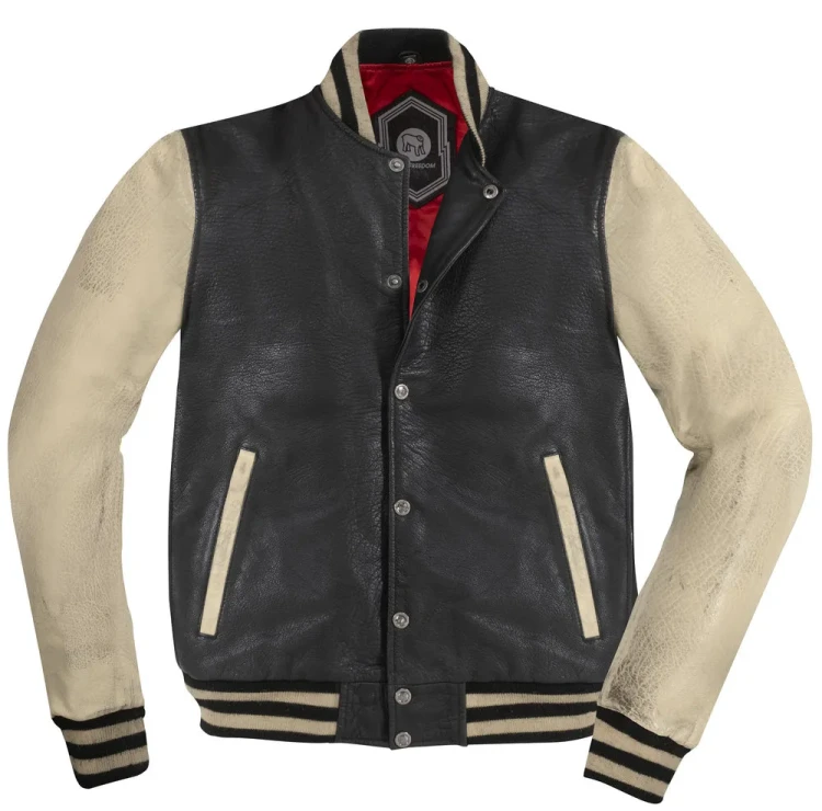 Мотокуртка кожаная HolyFreedom Varsity College