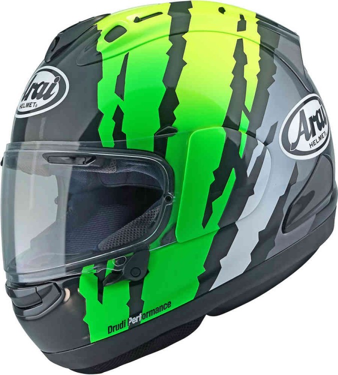 Мотошлем интеграл Arai RX-7V Evo Blade Желтый/Зеленый 8009091009