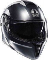 Мотошлем модуляр AGV Streetmodular Resia Серый матовый/красный 18296001-006-M