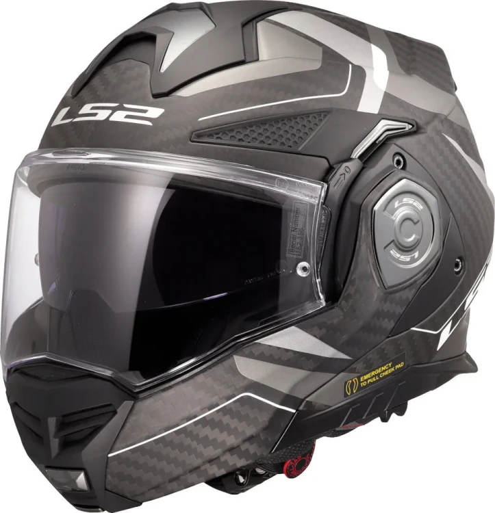 Мотошлем модуляр LS2 FF901 Advant X Carbon Horizon