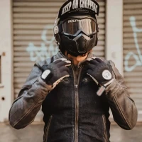 Мотокуртка кожаная HolyFreedom Zero Denim