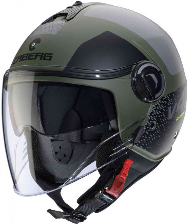 Мотошлем открытый Caberg Riviera V4 X Alpha Матовый зеленый CA20057038-XS