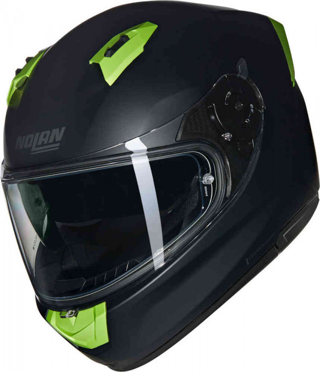 Мотошлем интеграл Nolan N60-6 Classico Nobile Черный матовый/Флуоресцентный N660007353119