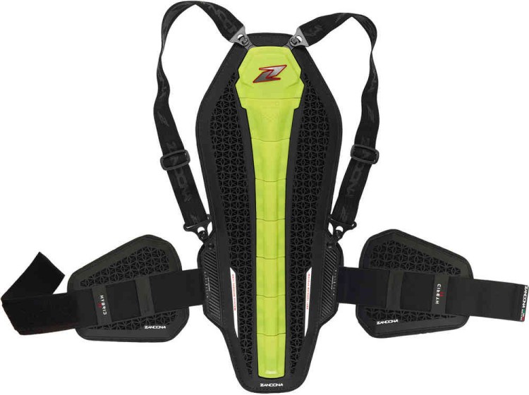 Мотозащита Zandona Hybrid Back Pro RS X8 Черный/Желтый 1308RSYFUNBK