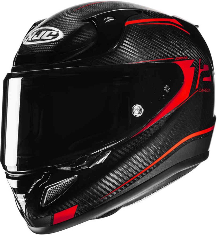 Мотошлем интеграл HJC RPHA 12 Carbon Keres Черный/Красный 13870106