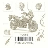 11346-20E10-000 PLATE,CLUTCH COVER AIR INTAKE, Suzuki Номер детали 11346-20E10-000, 1134620E10000, 11346-20E10, 1134620E10, 11346 20E10
