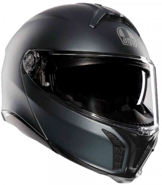 Мотошлем модуляр AGV Tourmodular Mono Матовый серый 1251E4OY-100-XS