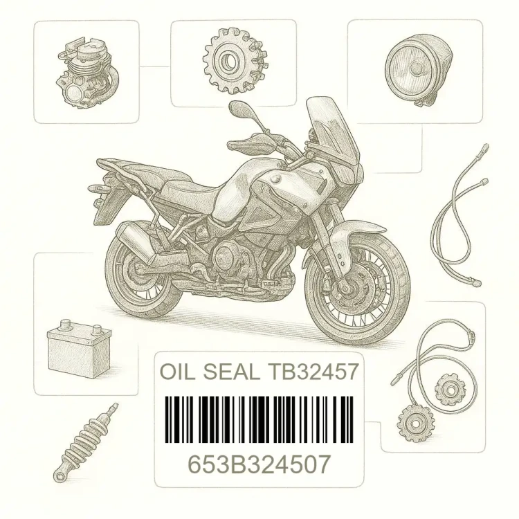 653B324507 OIL SEAL TB32457, Kawasaki Номер детали 653B324507