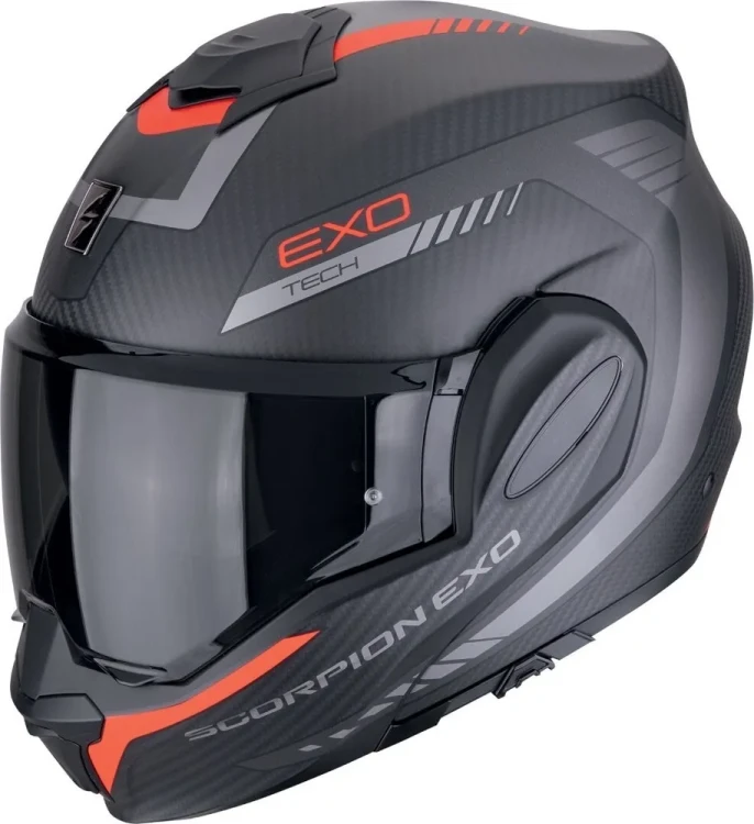 Мотошлем модуляр Scorpion EXO Tech Evo Carbon Cosy