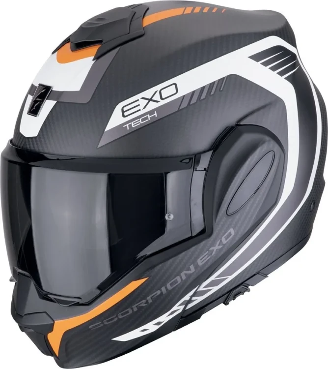 Мотошлем модуляр Scorpion EXO Tech Evo Carbon Cosy