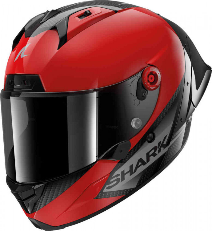 Мотошлем интеграл Shark Aeron GP Blank SP Черный/Красный HE0300E-DRA-XS
