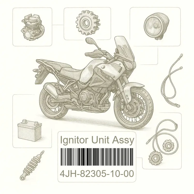 4JH-82305-10-00 Ignitor Unit Assy, Yamaha Номер детали 4JH-82305-10-00, 4JH823051000, 4JH-82305-10, 4JH8230510, 4JH 82305 10