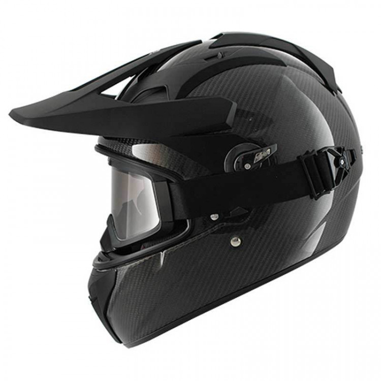 Мотошлем для мотокросса и эндуро Shark Explore-R Carbon Skin  HE5900E-DSK-XS