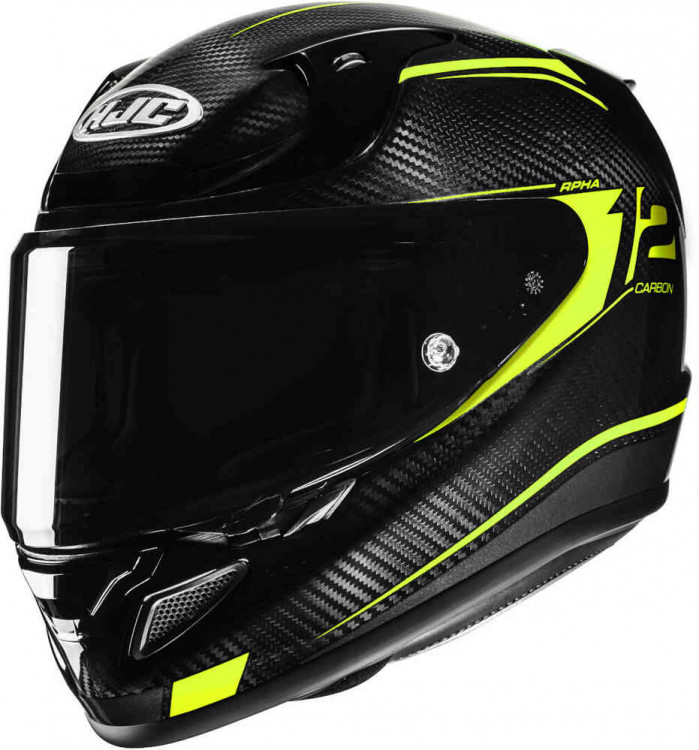 Мотошлем интеграл HJC RPHA 12 Carbon Keres Черный/Желтый 13870306