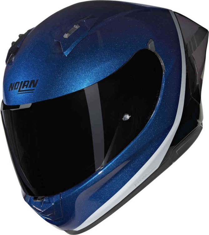 Мотошлем интеграл Nolan N60-6 Sport Verniciatura Speciale синий/черный/серебристый N6S0007303469