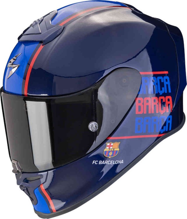 Мотошлем интеграл Scorpion Exo-R1 Evo Air FC Barcelona