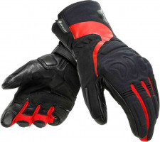 Мотоперчатки для города, спорта и туринга женские Dainese Nebula Gore-Tex Черный/Красный 2815946-606-XXS