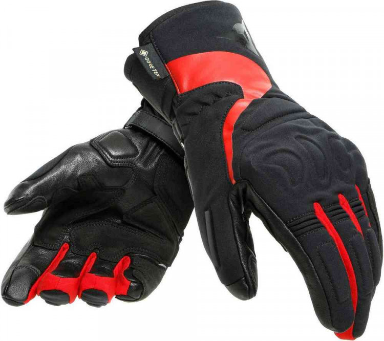 Мотоперчатки для города, спорта и туринга женские Dainese Nebula Gore-Tex Черный/Красный 2815946-606-XXS