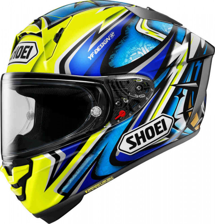 Мотошлем интеграл Shoei X-SPR Pro Daijiro Желтый/Синий/Белый 11 18 907 2