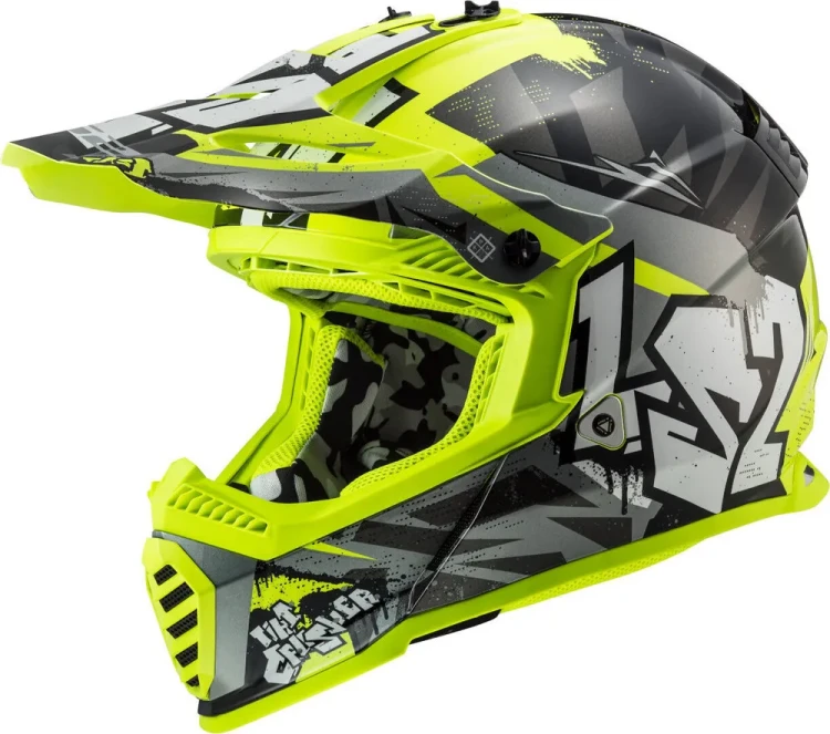 Мотошлем для мотокросса и эндуро LS2 MX437 Fast Evo Crusher
