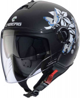 Мотошлем открытый Caberg Riviera V4 X Mia Черный Матовый/Серый/Белый CA20057096-XS