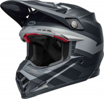 Мотошлем для мотокросса и эндуро Bell Moto-9s Flex Banshee Черный/Серый/Серебристый 8007748006