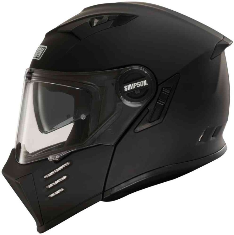 Мотошлем модуляр Simpson Darksome Solid 06 Черный матовый 18610-XS-102