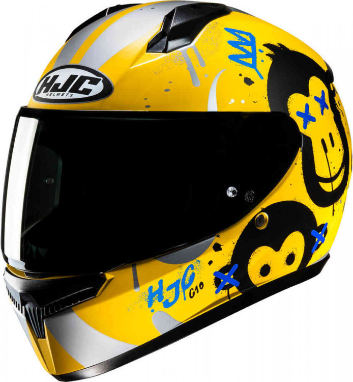 Мотошлем интеграл HJC C10 Geti Черный/Желтый 10137304