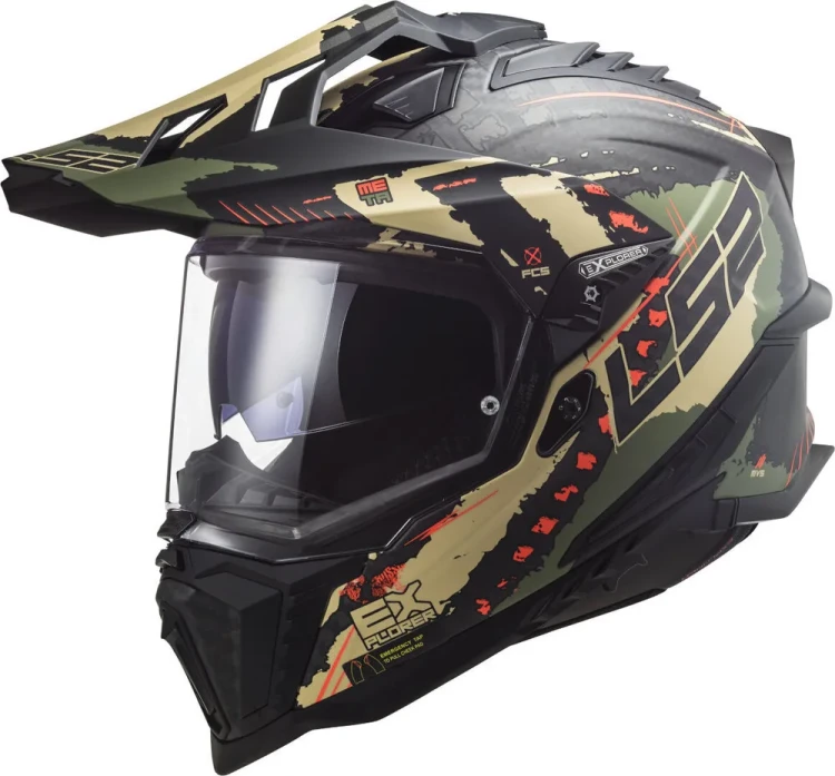 Мотошлем интеграл LS2 MX701 Explorer Carbon Extend 06