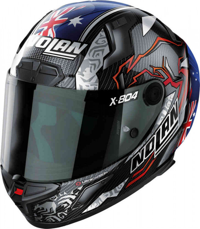 Мотошлем интеграл Nolan X-804 RS Ultra Carbon Casey Stoner 10th Anniversary Replica  X840006060265
