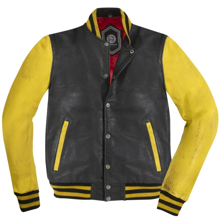 Мотокуртка кожаная HolyFreedom Varsity College