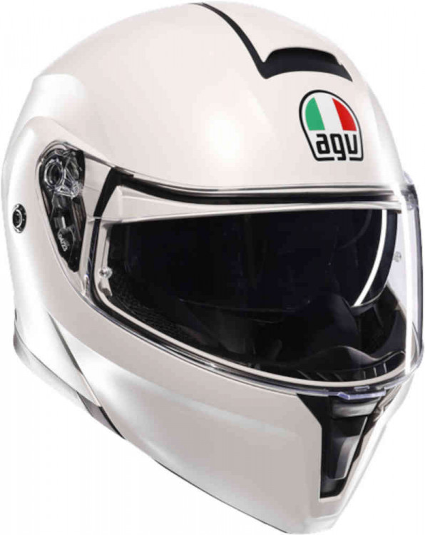 Мотошлем модуляр AGV Streetmodular Mono Матовый белый 18296001-002-XS