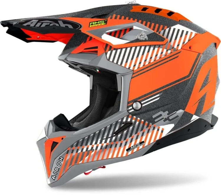 Мотошлем для мотокросса и эндуро Airoh Aviator 3 Wave Carbon