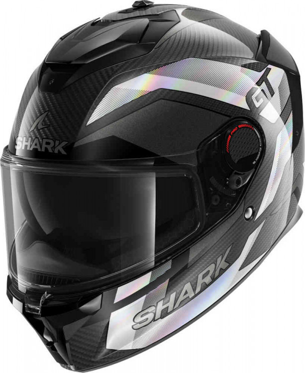 Мотошлем интеграл Shark Spartan GT Pro Ritmo Carbon Черный/Серебристый HE1355E-DAI-S