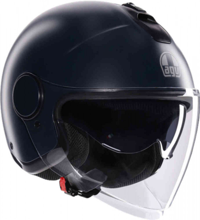 Мотошлем открытый AGV Eteres Mono Черный/Синий 18468001-005-XS