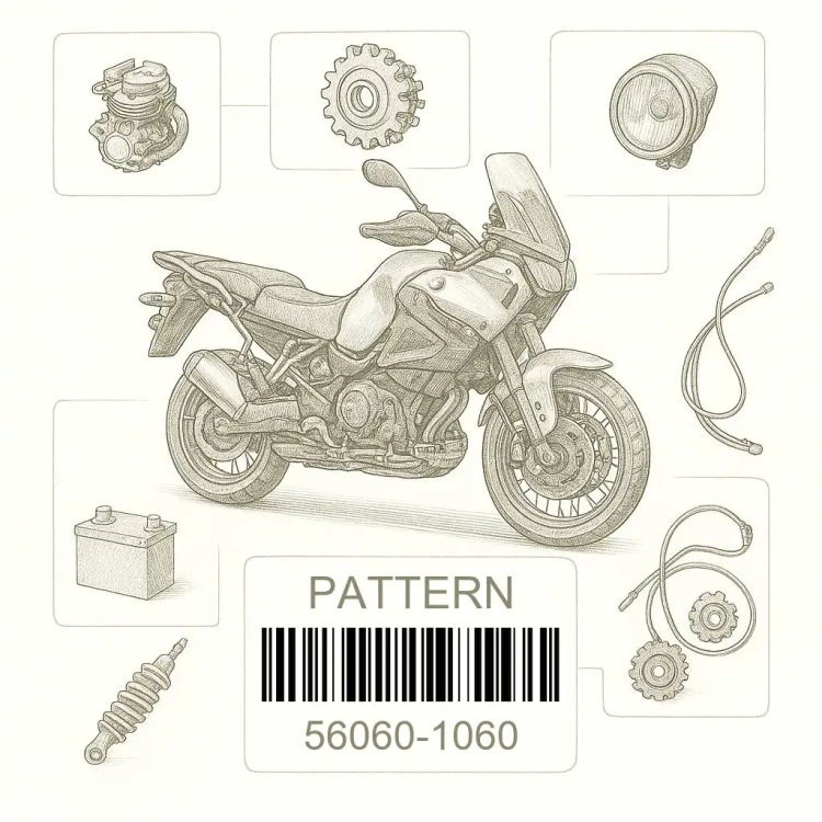 56060-1060 PATTERN,SIDE COVER,RH, Kawasaki Номер детали 56060-1060, 560601060