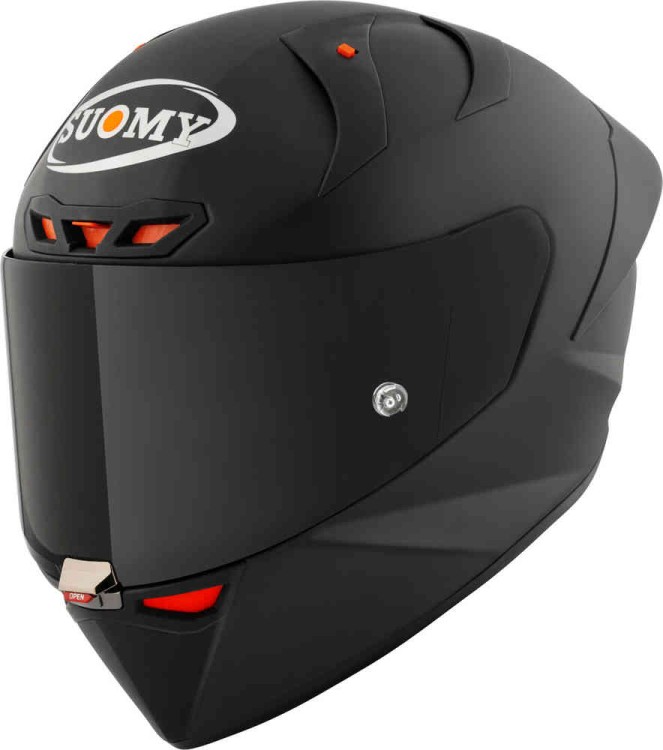 Мотошлем интеграл Suomy S1-XR GP Plain FIM E06 Черный матовый K6SX00X6.2