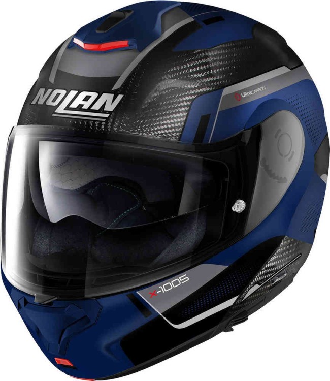Мотошлем модуляр Nolan X-1005 Ultra Carbon Undercover N-Com Синий/Серебристый U150006910471